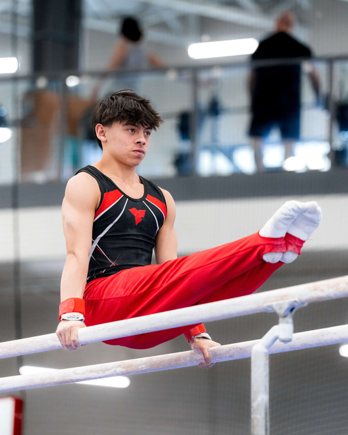 Photo by Luke O'Geil taken at the 2023 inaugural Grizzly Classic men's artistic gymnastics competitionA1_03255