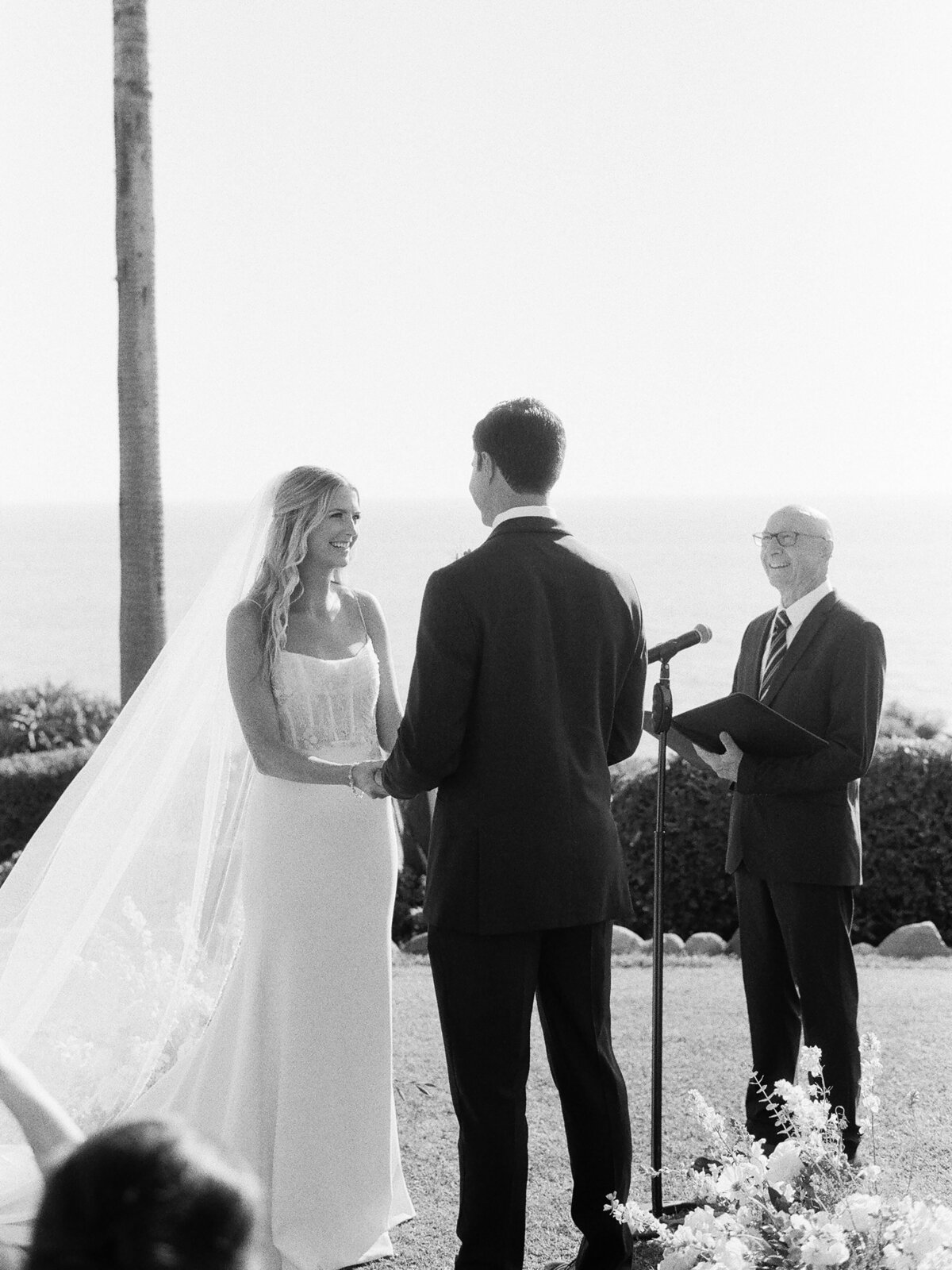 Bride and Groom Ceremony at Montage Laguna Beach - Jacqueline Benét