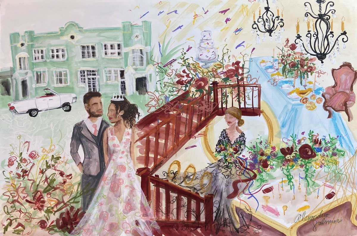 Banyan-Estate-Live-Wedding-Painting-Pops-of-Color
