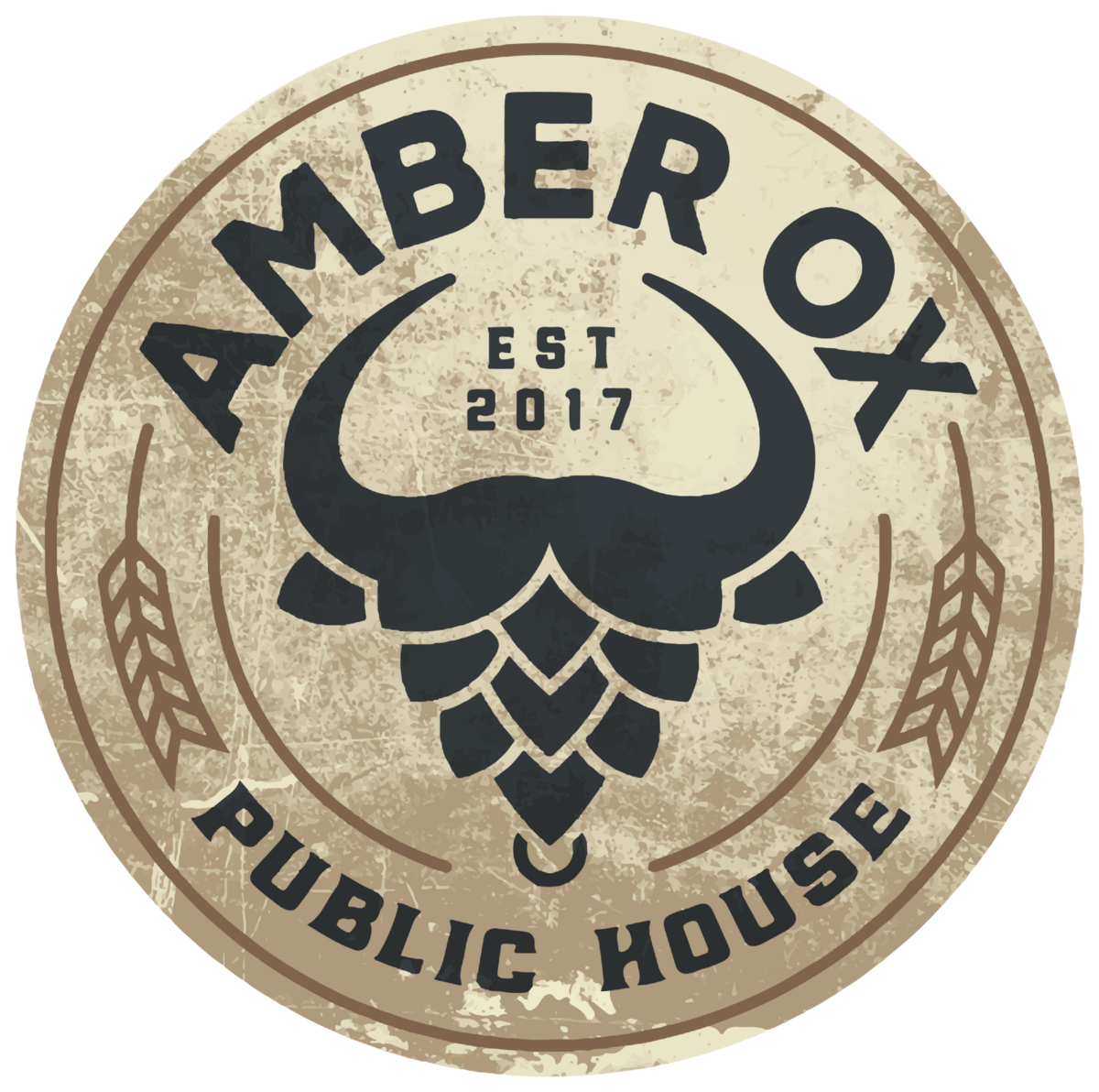 Round Amber Ox Logo