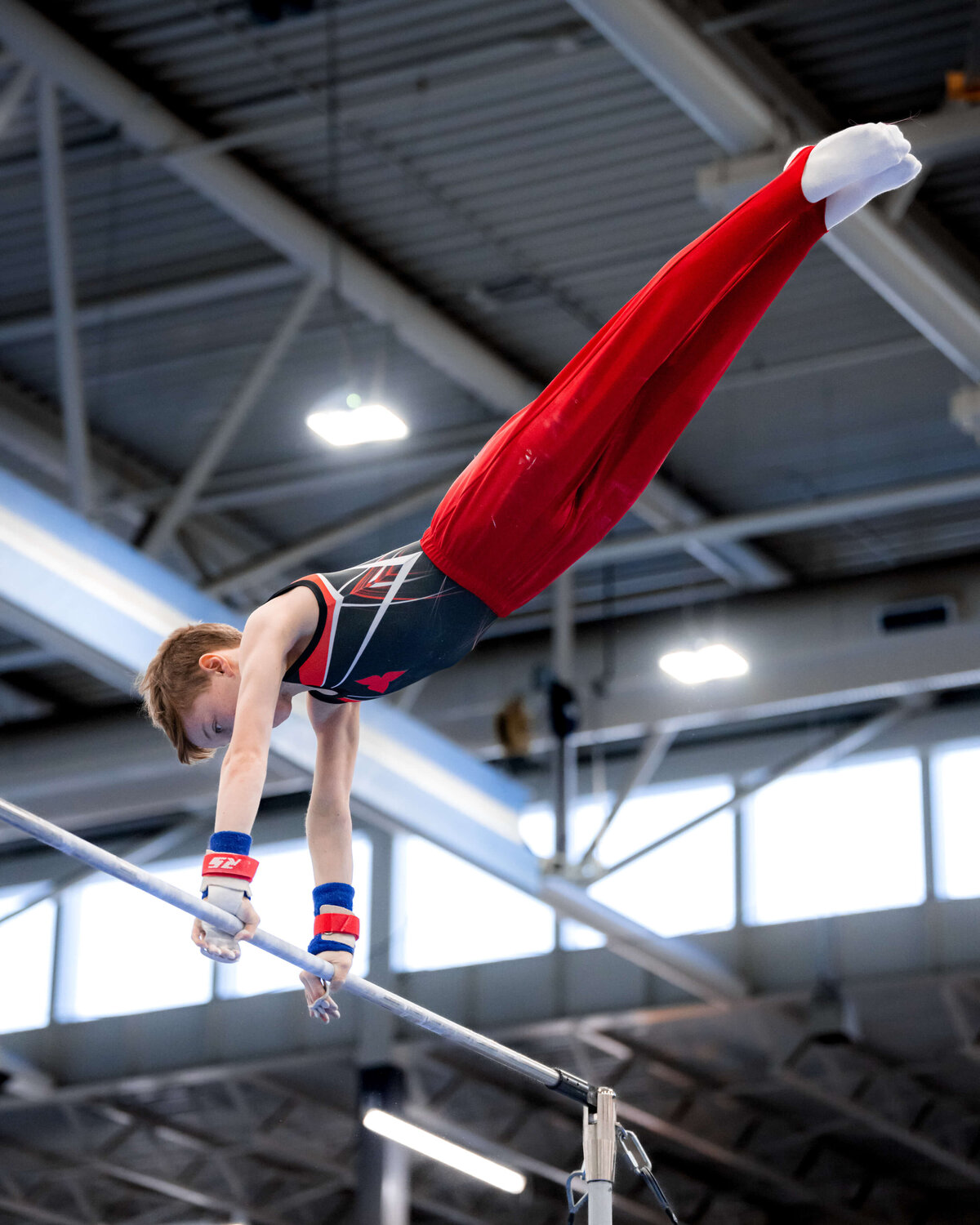 Photo by Luke O'Geil taken at the 2023 inaugural Grizzly Classic men's artistic gymnastics competitionA1_08978