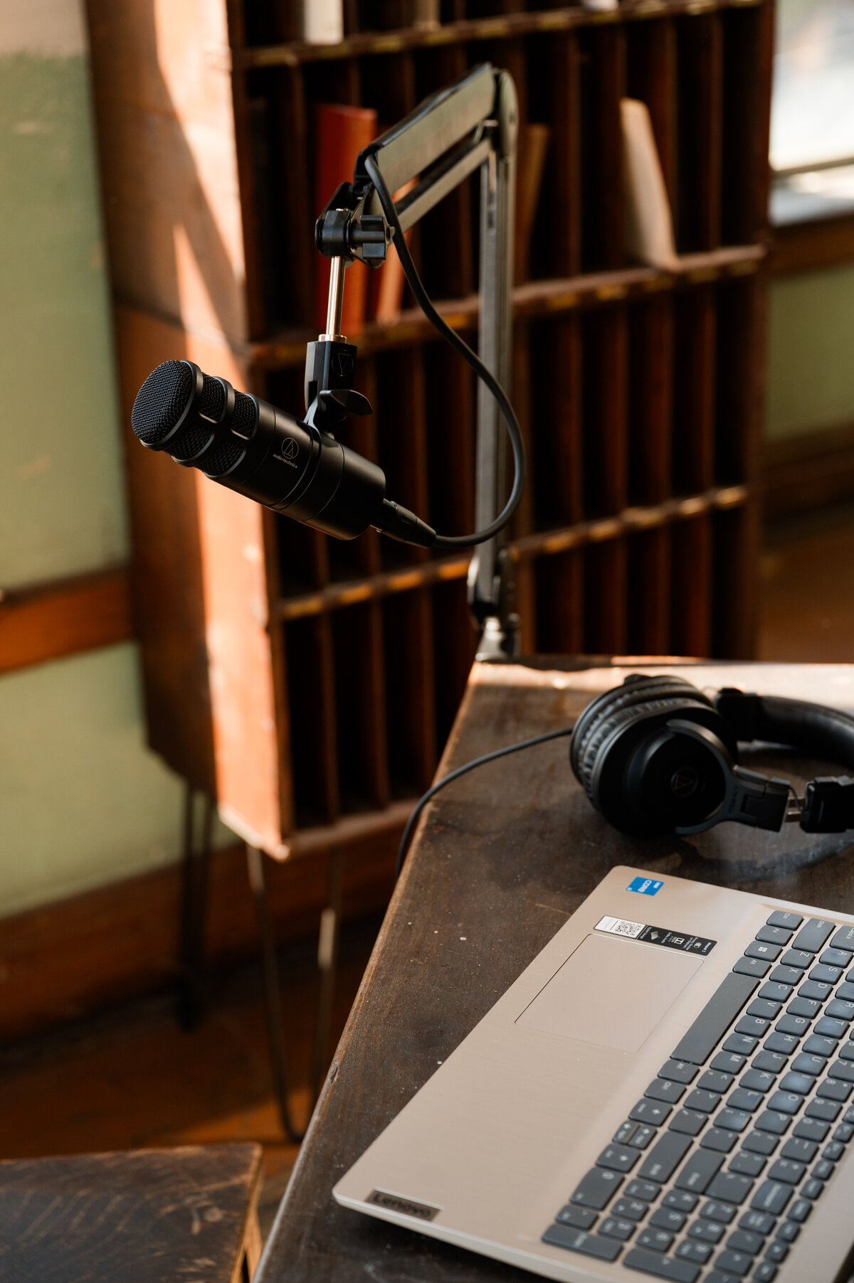 Creative brand photography for a holistic medicine podcast by Nico Misleh surrounded by vintage medical vibe