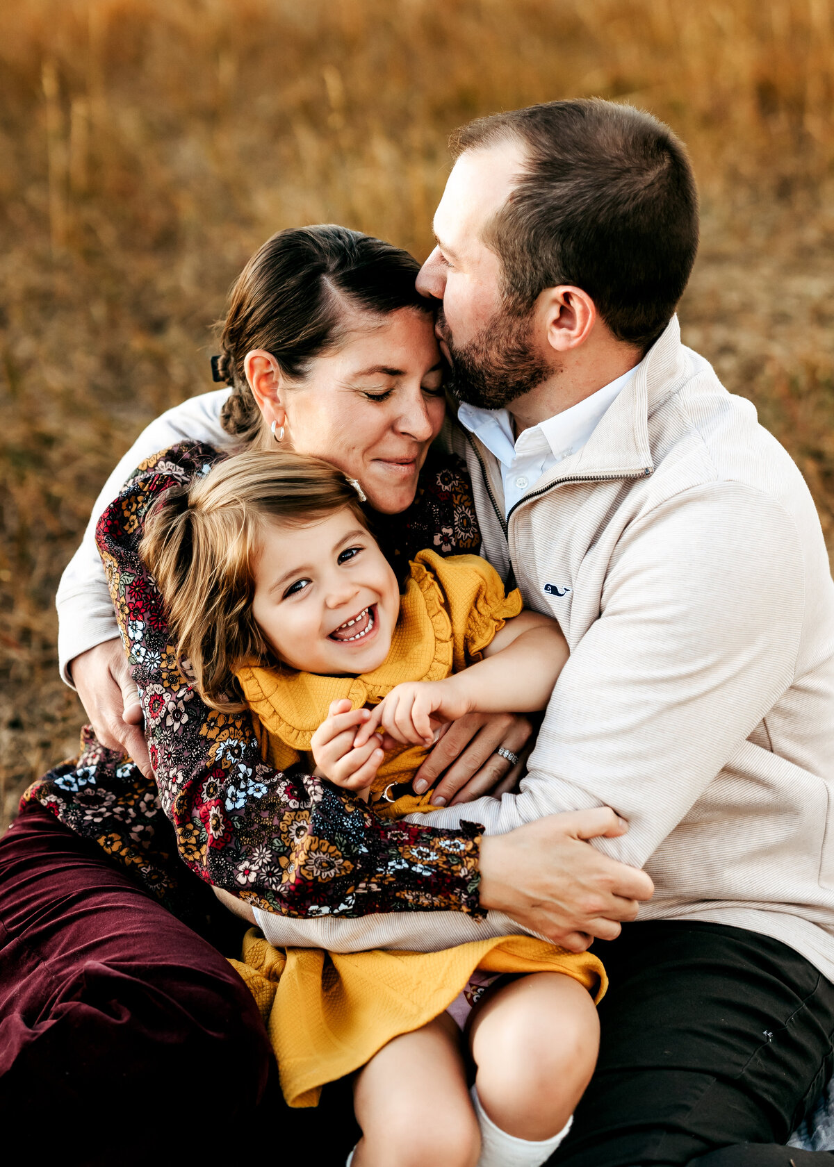 family photography session in Westminster Colorado in the Fall at sunset