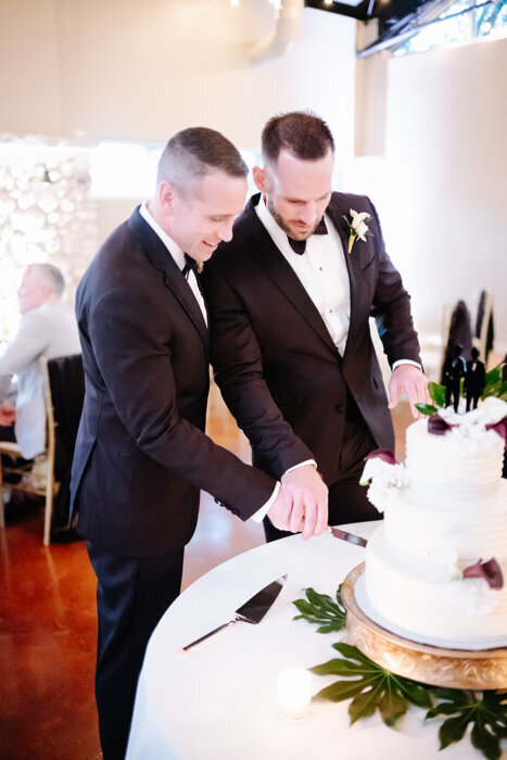 Cutting Wedding Cake