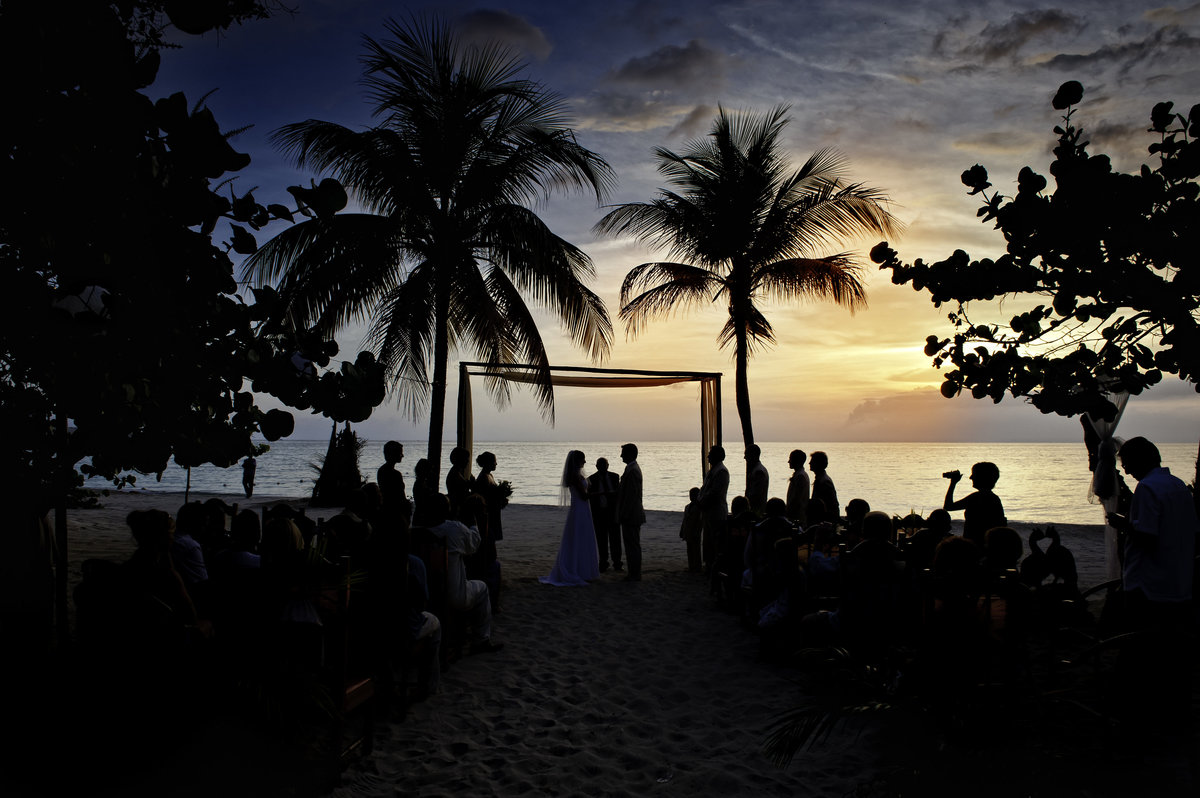 Sunset Destination Wedding in Jamaica