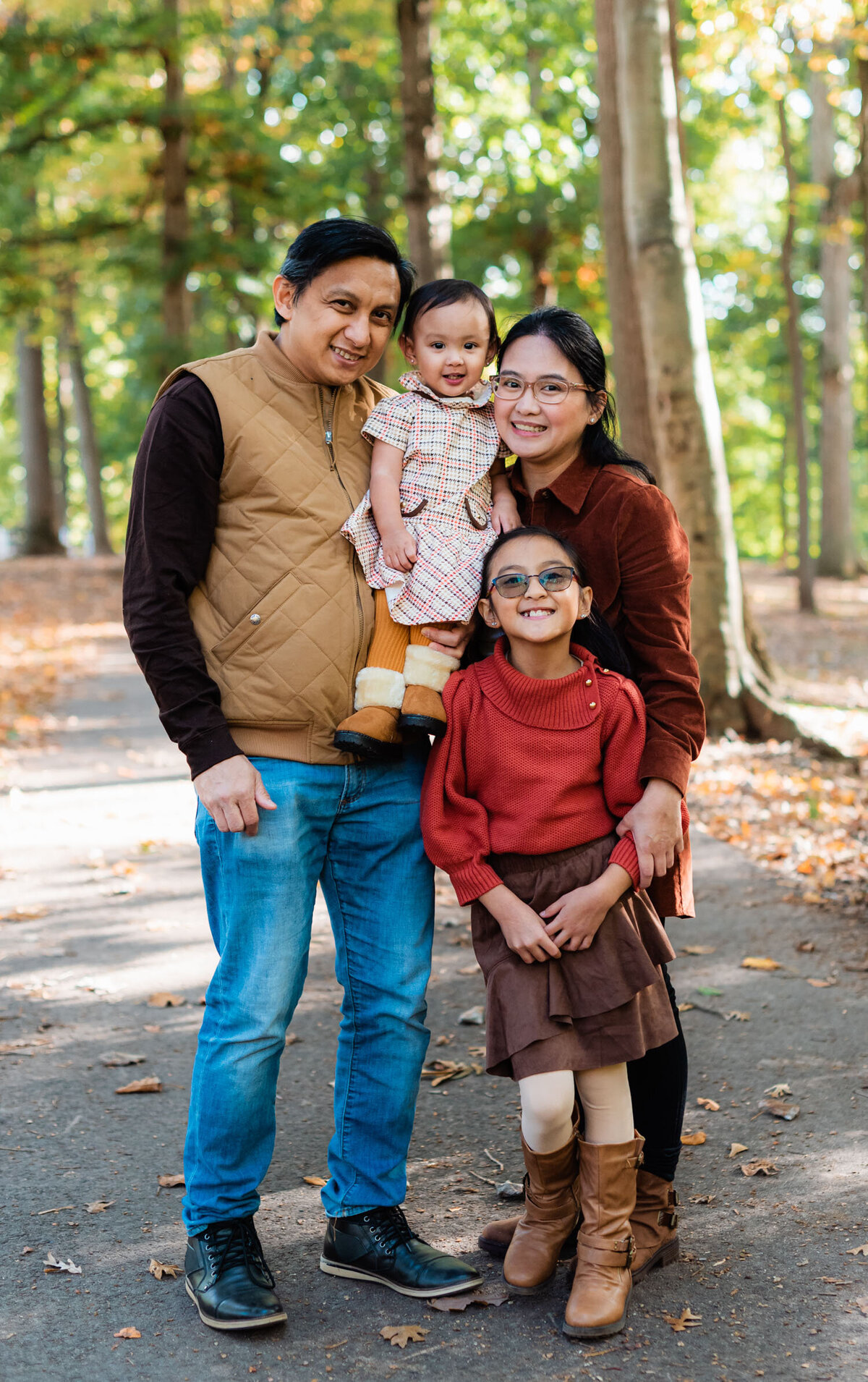 Lopez Fall Family Session, Outdoor Child Photography, Edison NJ, Roosevelt Park-6