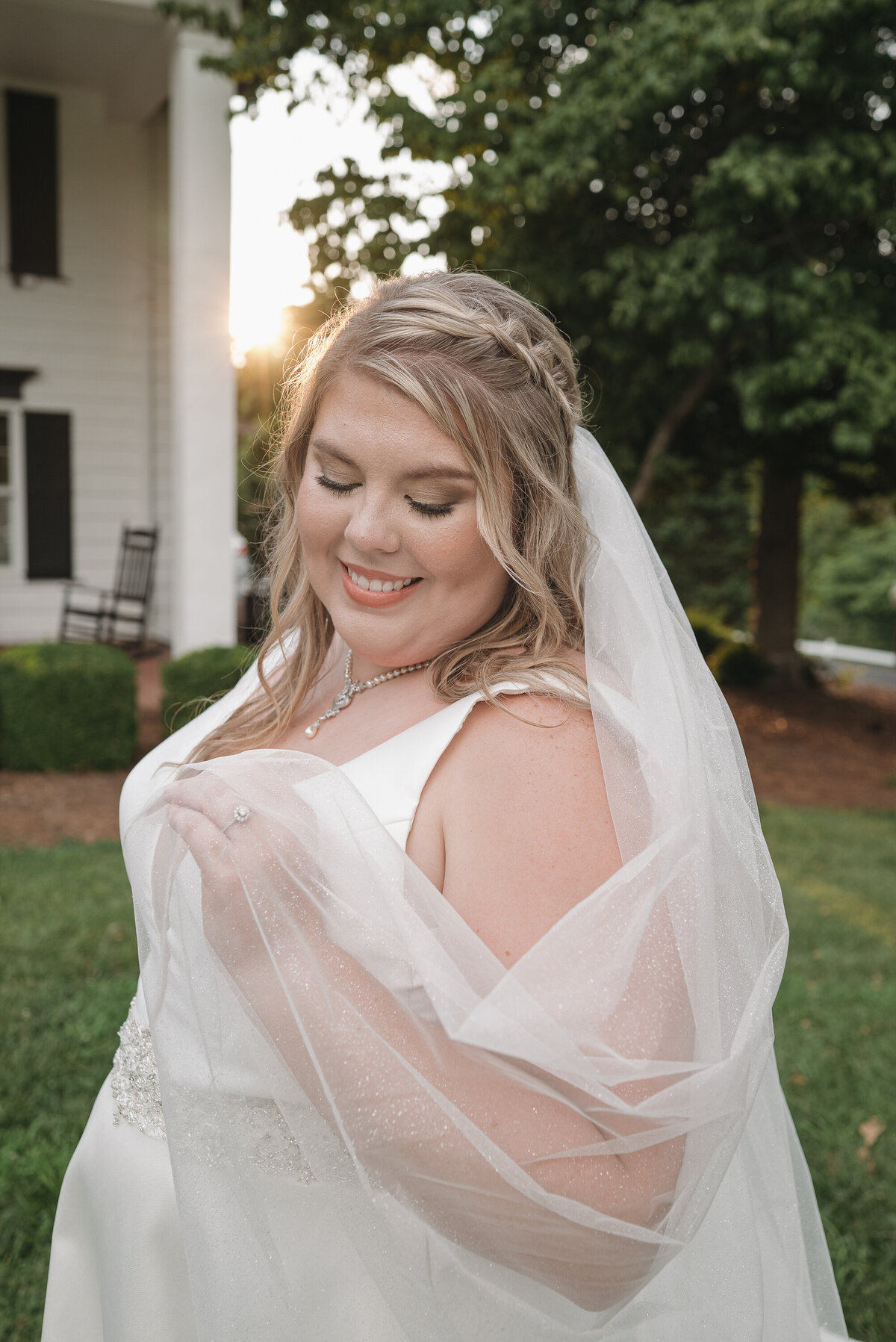 Bridal in sunset 
