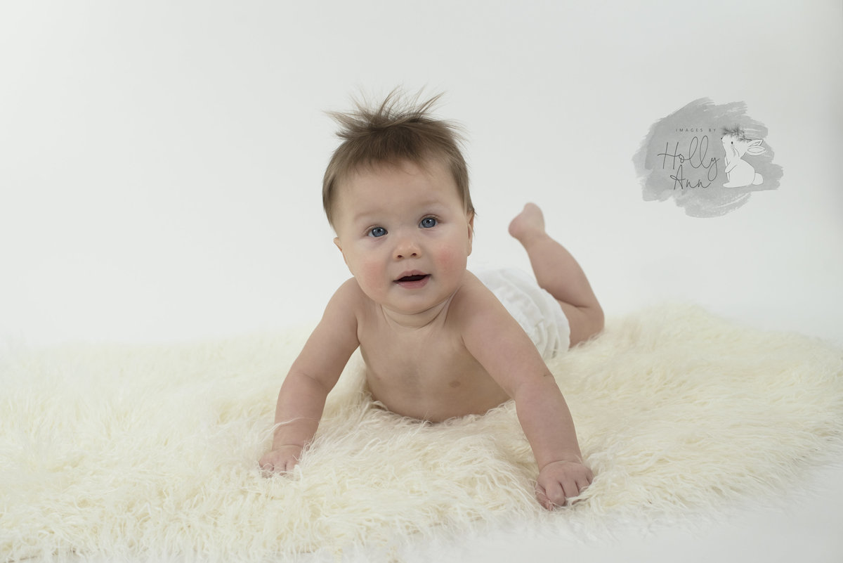 6 month old baby portrait session