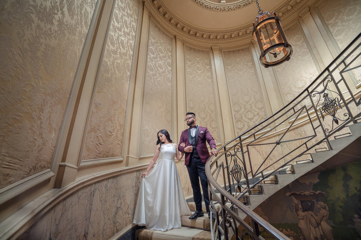 indian couple photo session at parkwood estate toronto engagement session