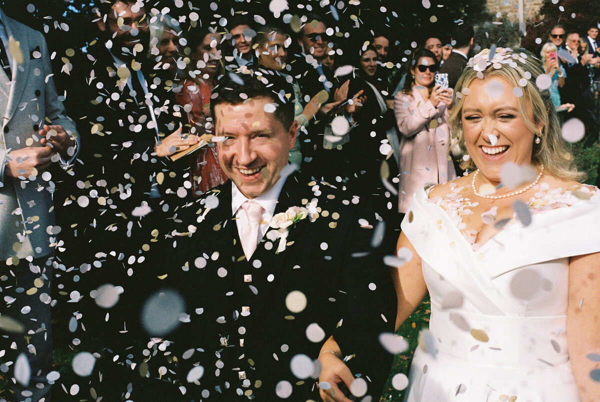 Confetti throw on 35mm film
