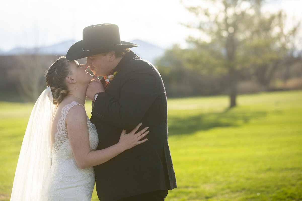 The Barn at Raccoon Creek wedding day with Bride and Groom