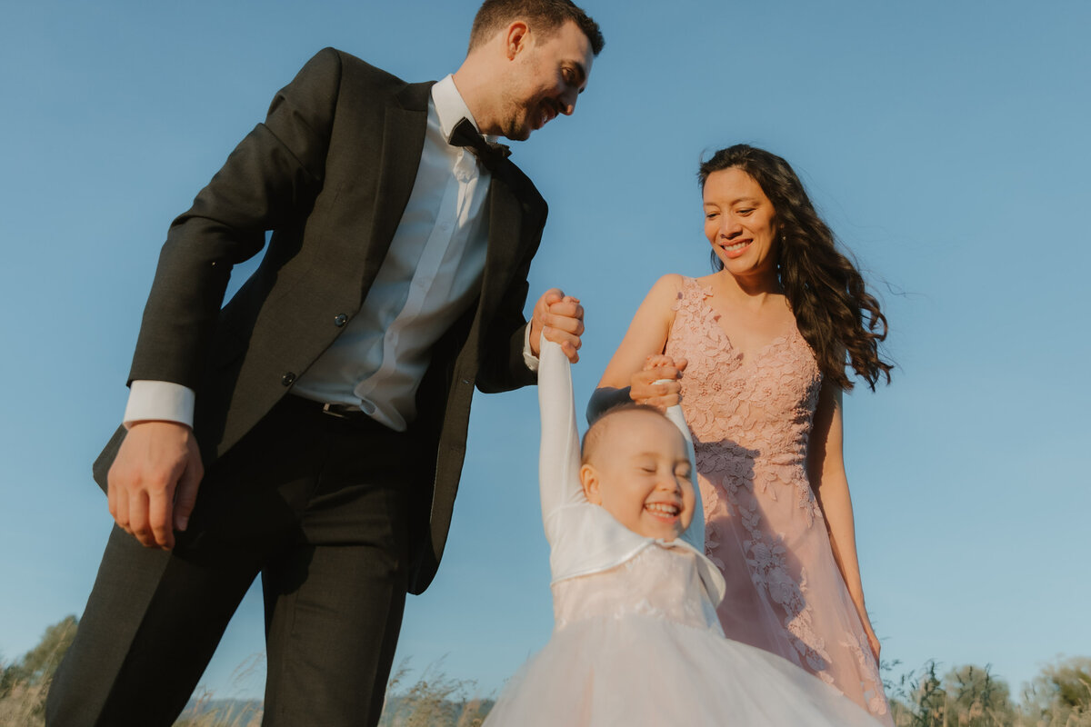 Familienfotoshooting in Vorarlberg in Wiese