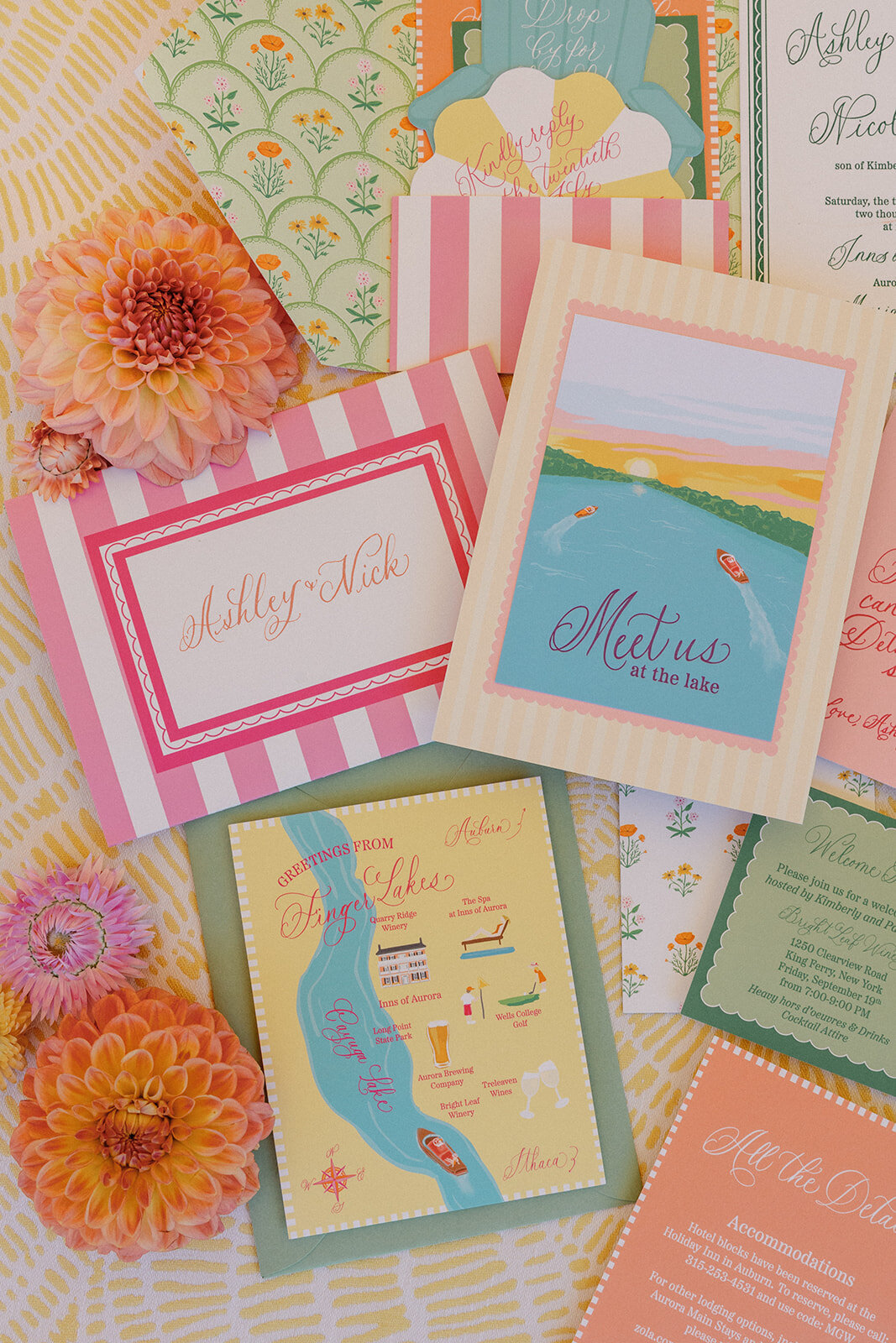 Retro SoCal Die Cut Letterpress Wedding Stationery - Verve Event Co. - Loria Letters - Laura Rose Weddings (3)