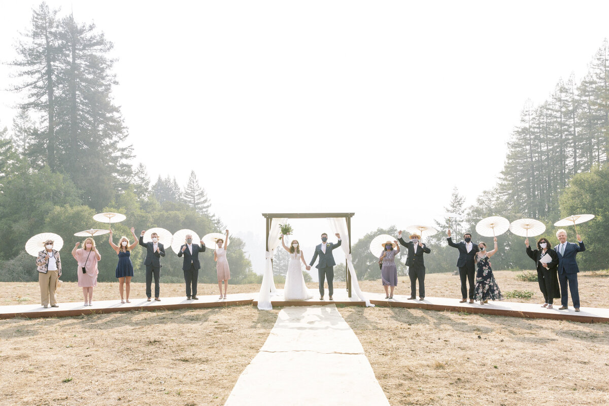 Outdoor Bay Area Wedding Couple