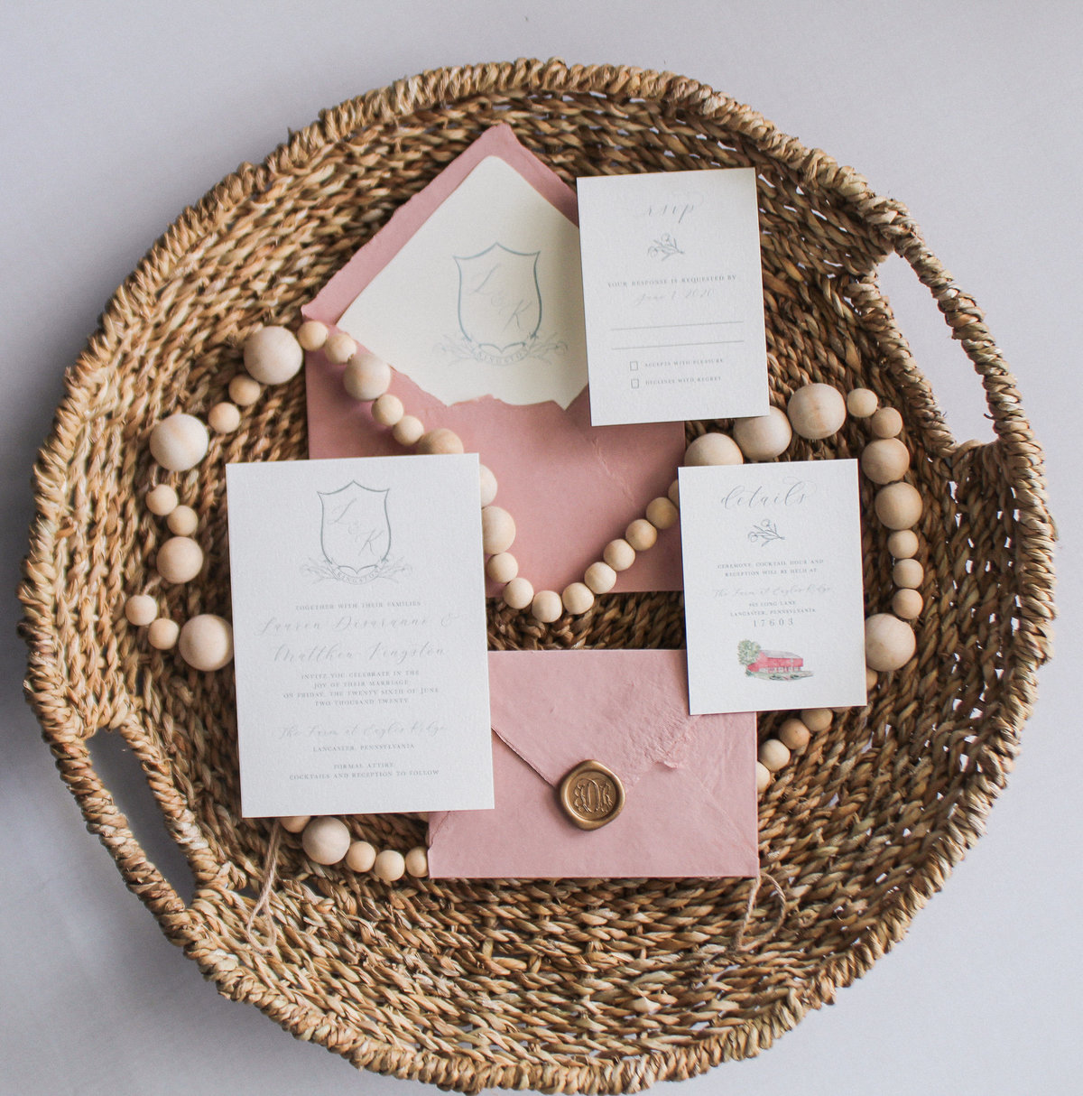 Central Pennsylvania Custom Wedding Invitation Design And