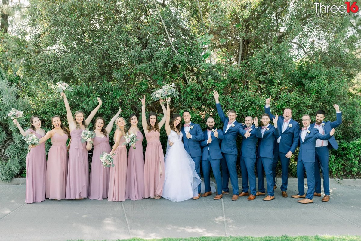 Bridal Party cheers