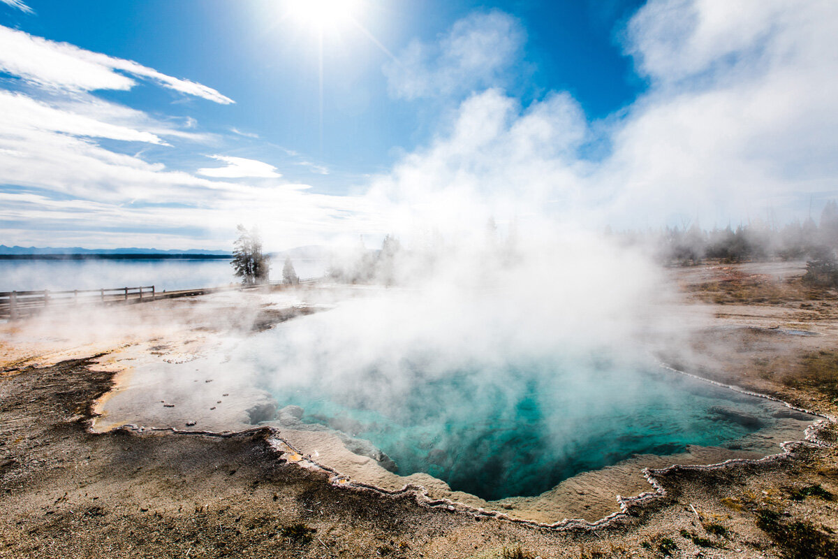 Travel Photography - Black Pool Yellowstone