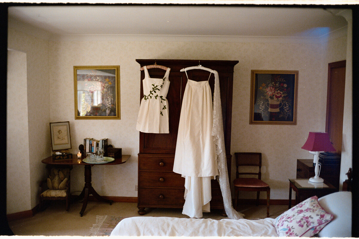 Wedding details captured on 35mm film
