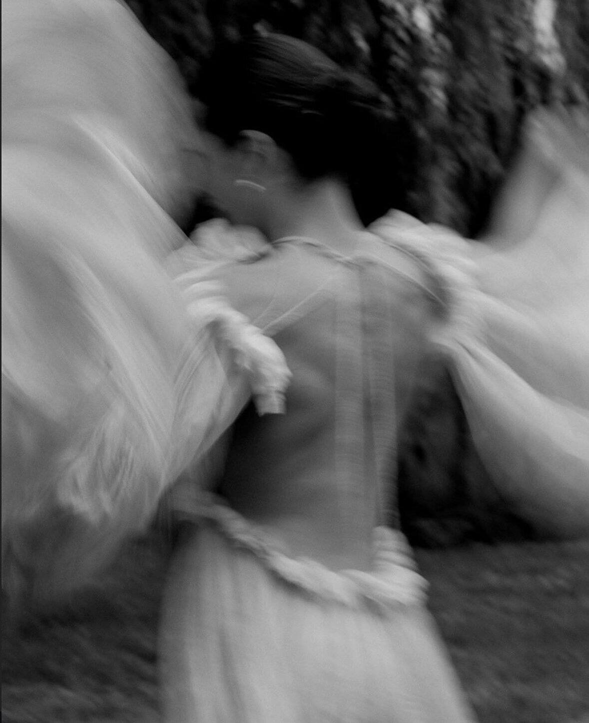 Luxury, editorial bridal image representing the flow and movement of LIMCO.
