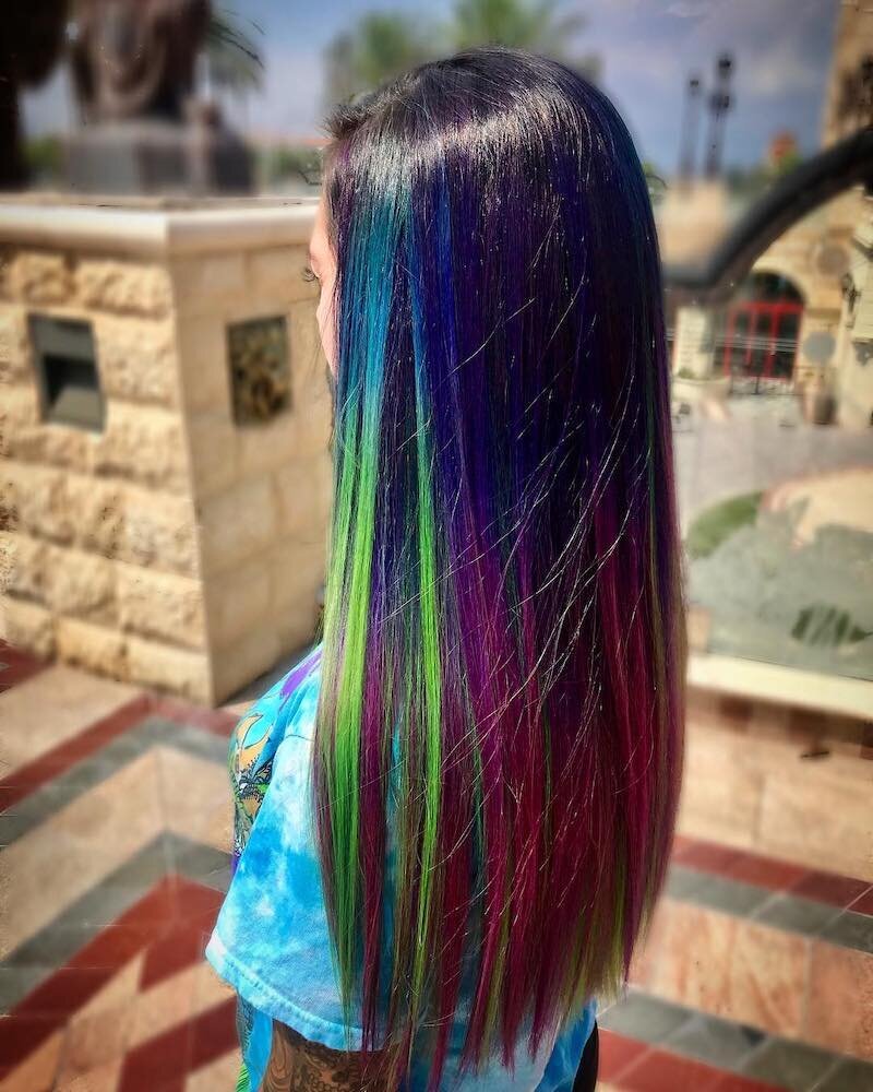las-vegas-summerlin-hair-stylist-peacock-colorful