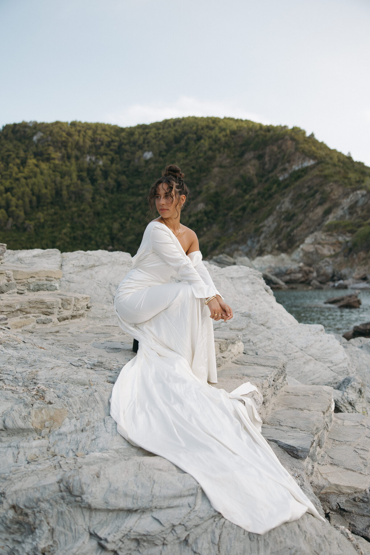 Greece wedding photographer, travel destination wedding photographer, Greece Wedding at the Mama Mia Church, Skopelos Greece Wedding, Mykonos Wedding, Santorini Wedding, Greece Elopement Photographer, Greece Photographer, Greece elopement tips, Travel to Greece tips, how to get married in Greece as an American, Greece wedding inspiration, Greece elopement, Santorini elopement, Mama Mia photos, Mama Mia island, where was mama Mia filmed, where is the Mama Mia Church, The church of Agios Ioannis Kastri in Skopelos, Agios Ioannis Church, Skopelos Island Greece, How to get to Skopelos Island, Ferry rides in Greece, destination Greece wedding photographer, Sophia photo co, grace loves lace dress, grace loves lace Australia, grace loves lace, Greece wedding dress inspiration