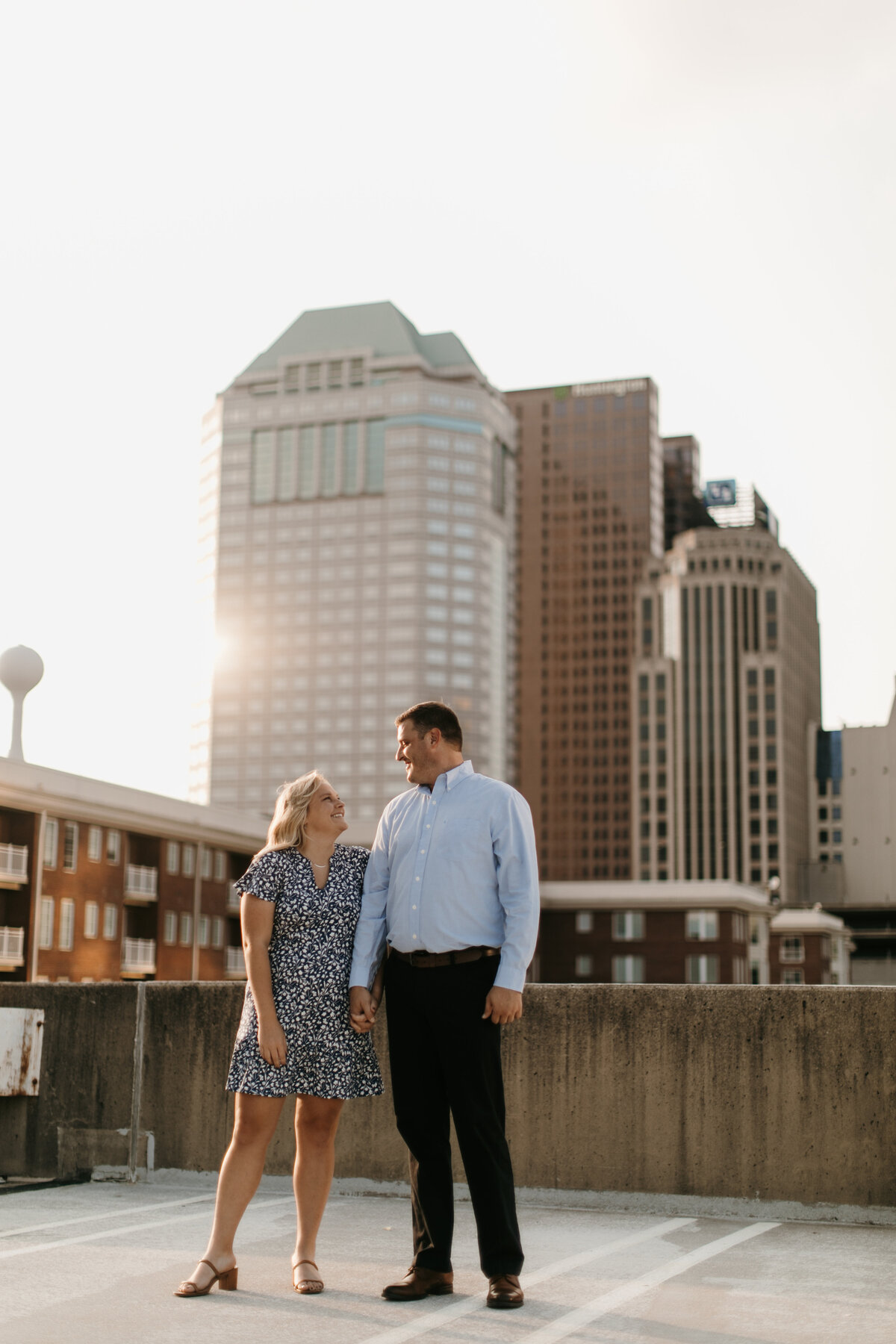 callie-chris-columbus-engagement-parking-garage