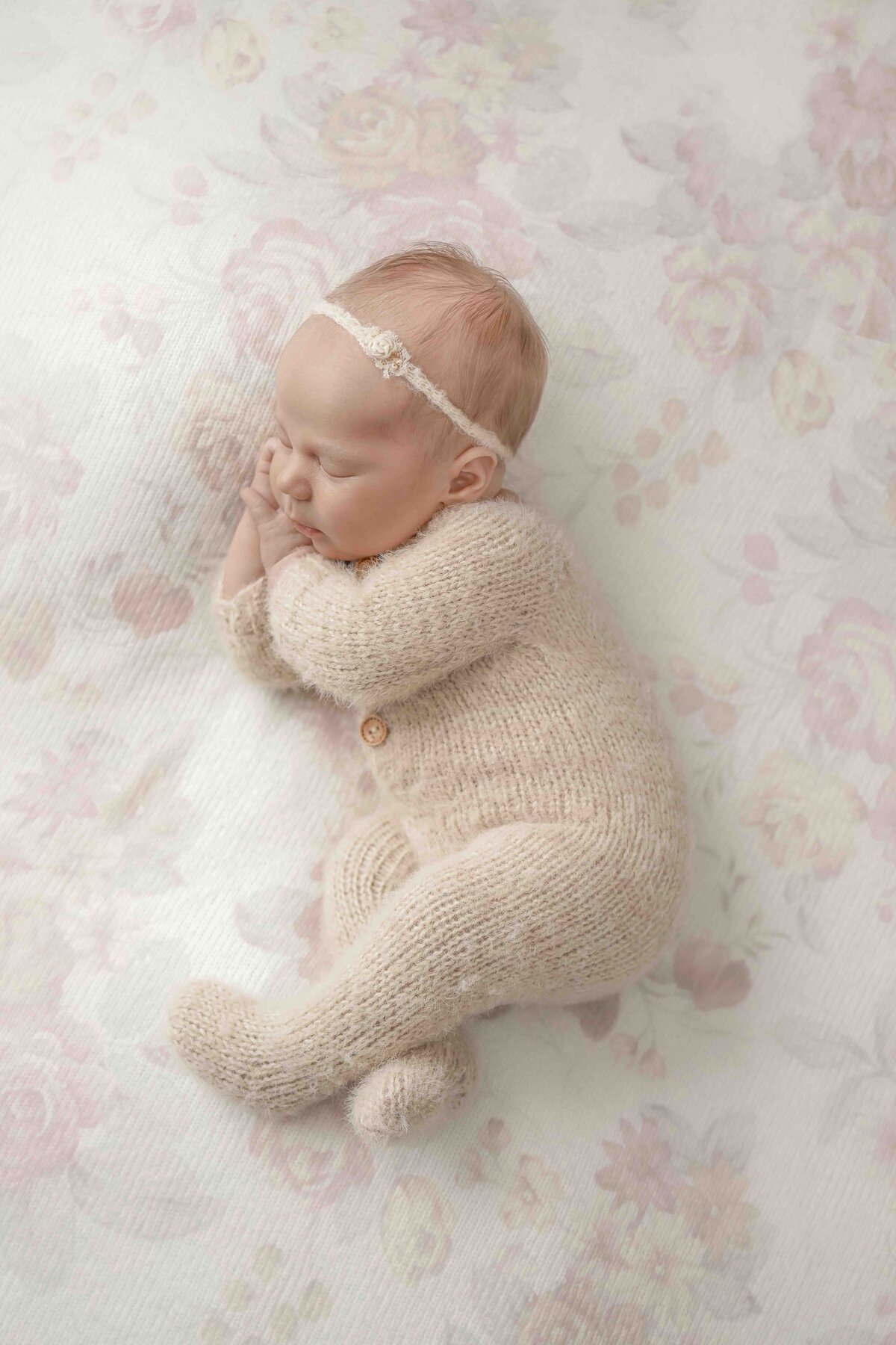 Puyallup Newborn Photographer Ethereal Girl Studio Floral  - Lana Stewart Studios