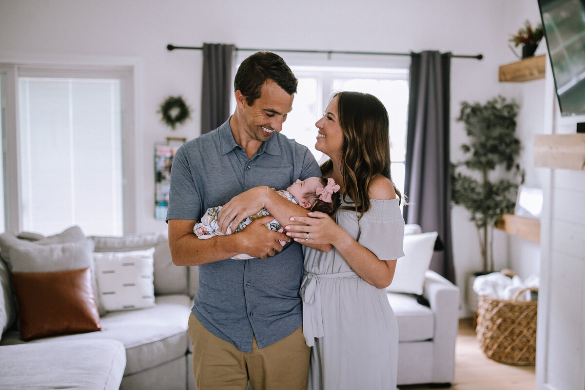 Newborn in home session in Pittsburgh. 
