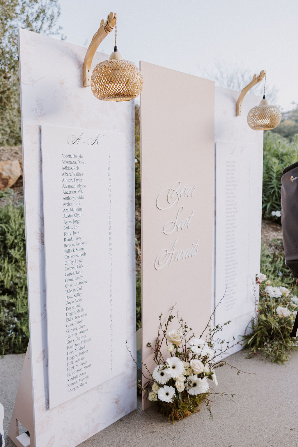 escort stands bride and groom monserate winery wedding editorial, timeless, candid