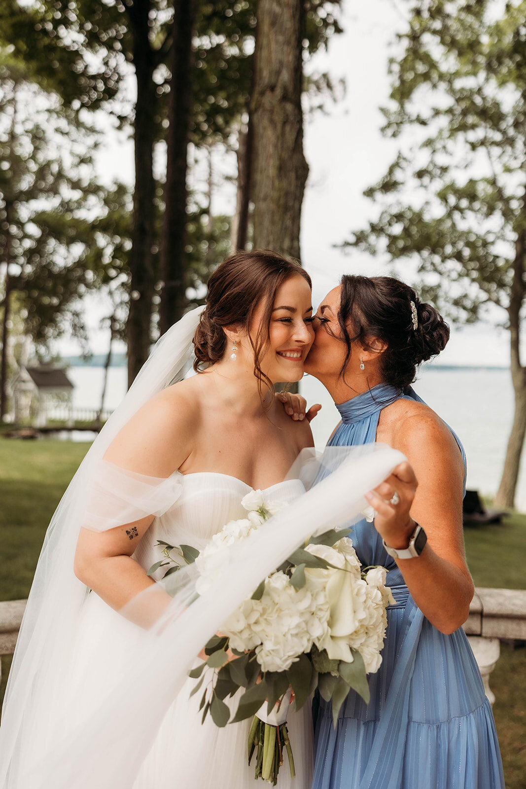 Red Pine Point Indian River Michigan Intimate Wedding Getting Ready K. E. Rogers Photography-50