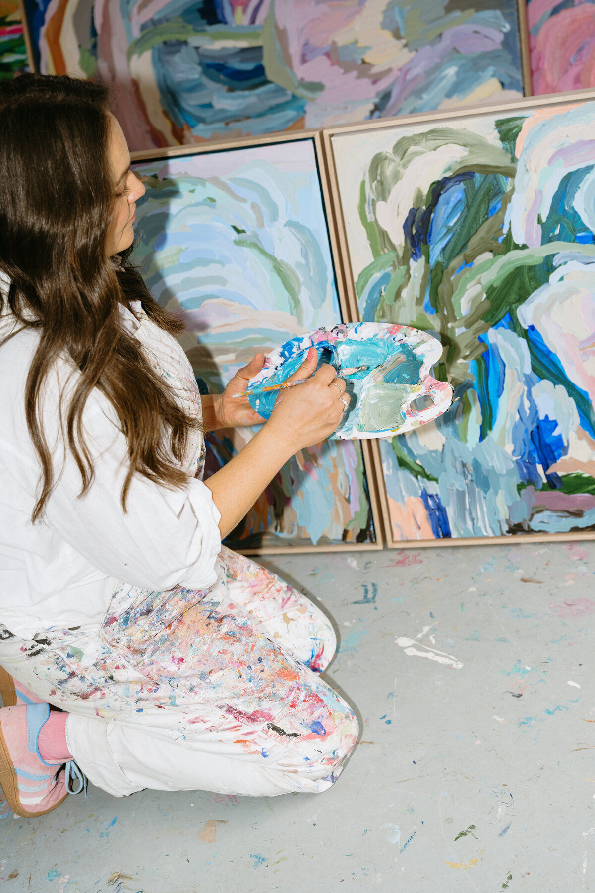2024-08-21 Erin Reinboth Art | Surf Coast Australian Abstract Artist | Brand photoshoot with Bobby Dazzler Photography in Erin's studio at Ashmore Arts-30