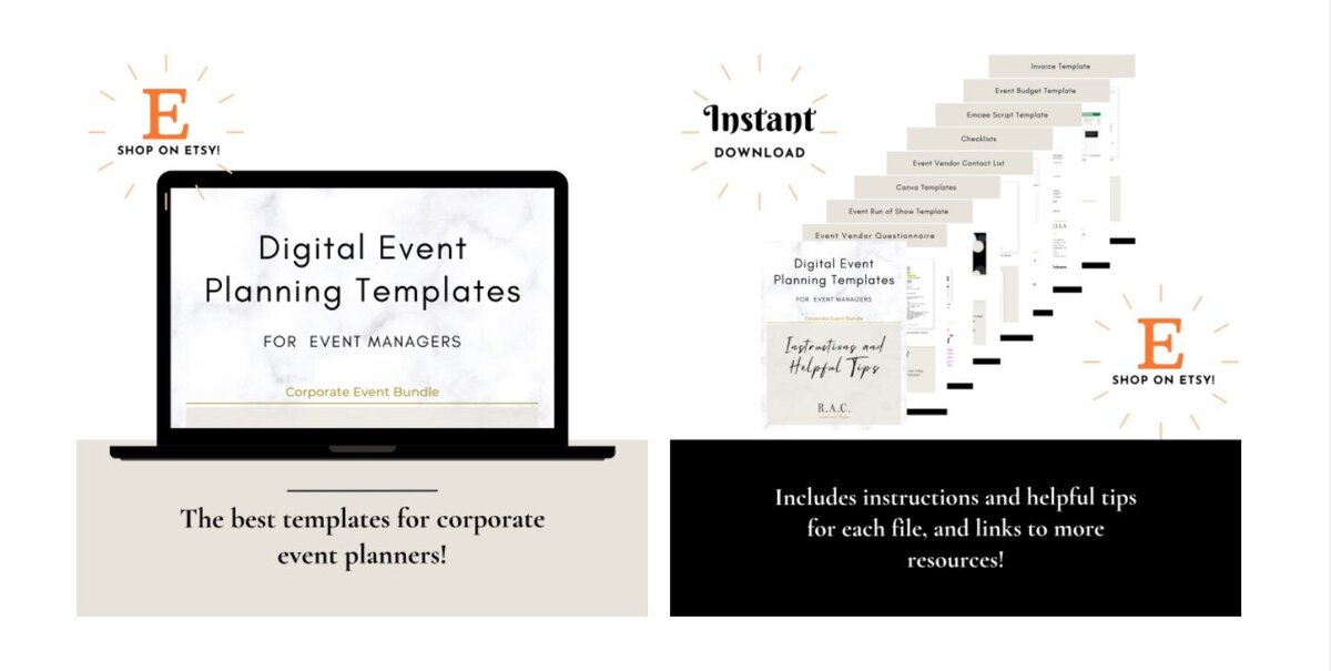 Event planning templates for event planners