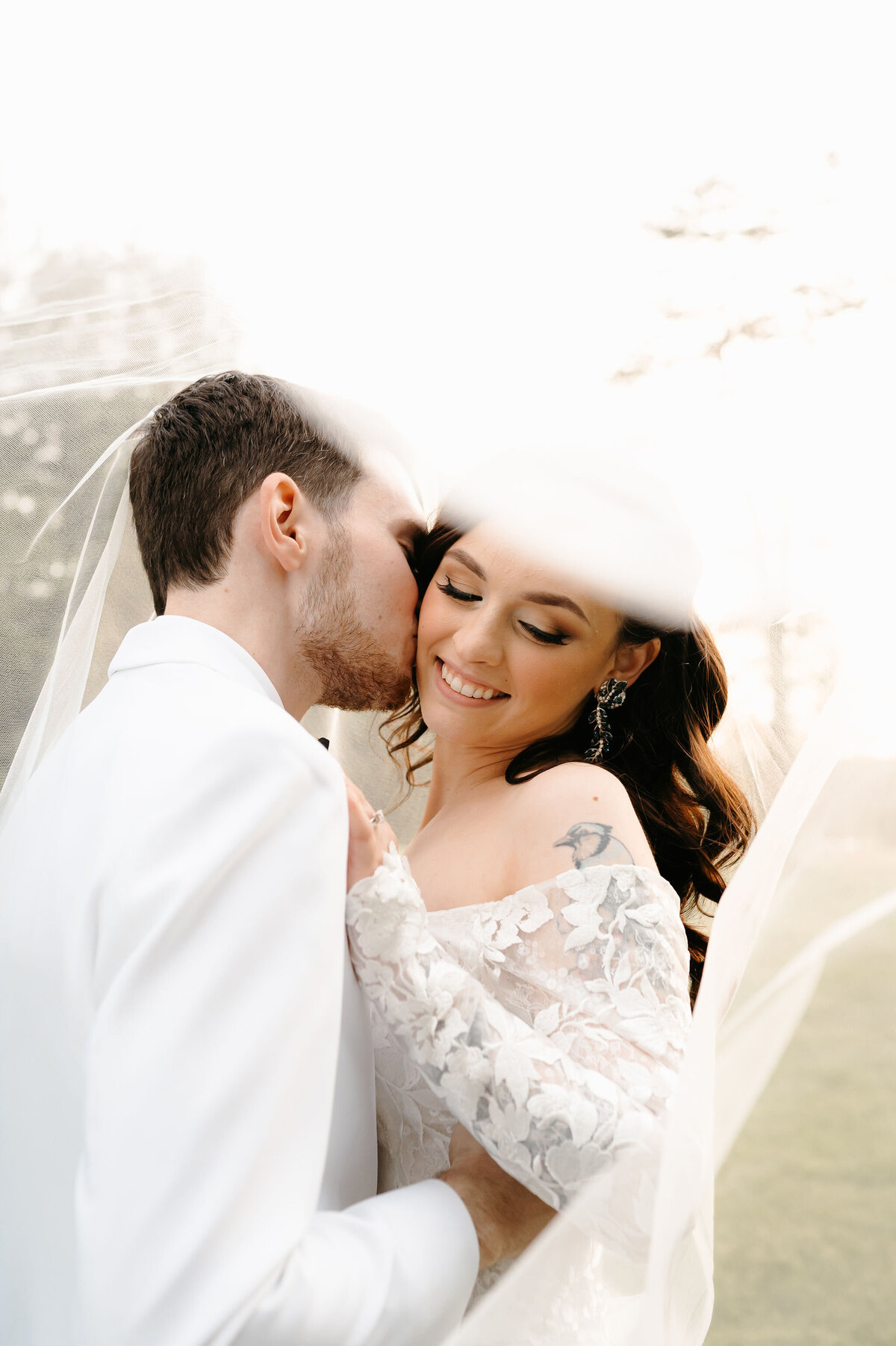 Wedding Kiss by Lisa Blanche Photography