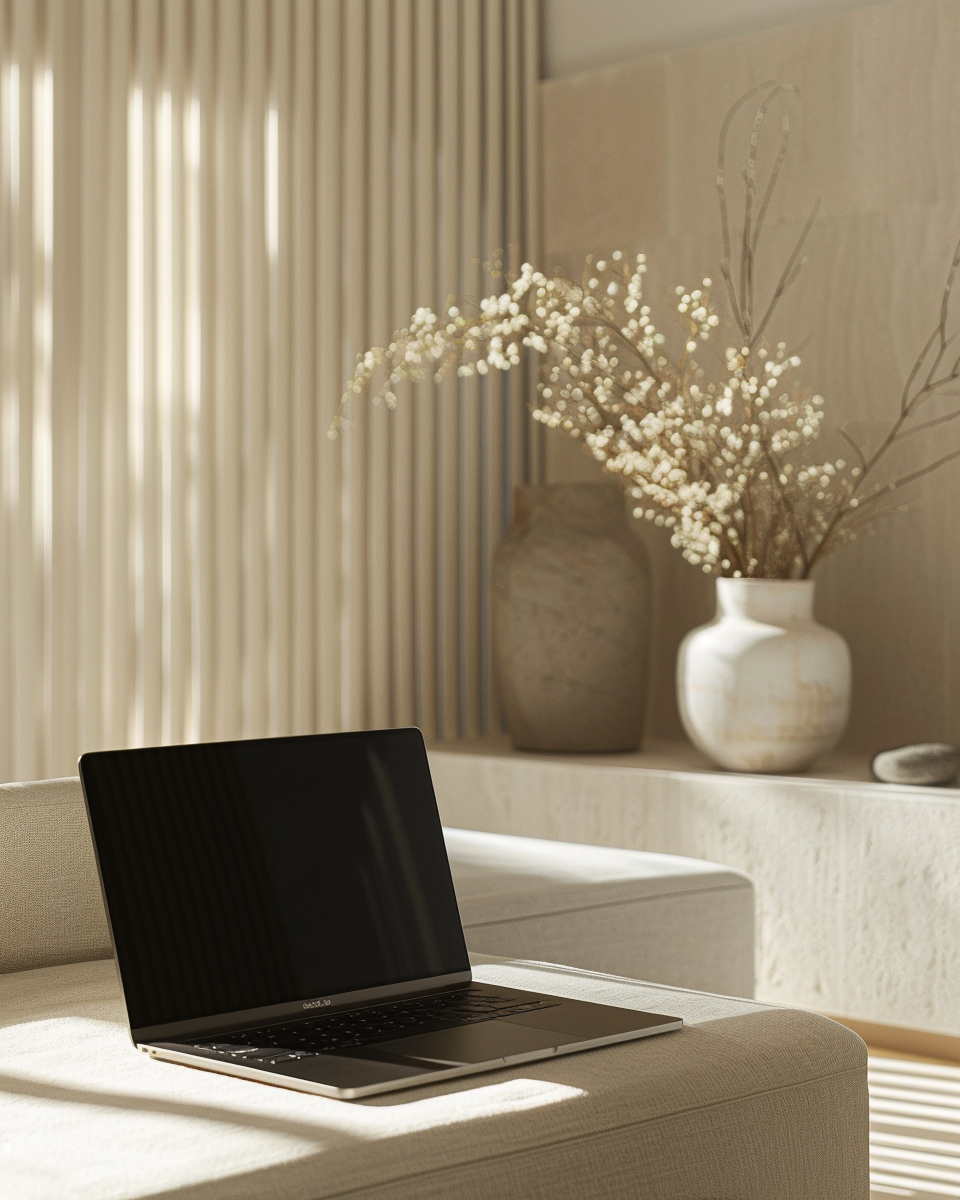 marga888_A_zoomed-in_shot_of_a_black_MacBook_on_a_cream-color_88c8442d-3342-4096-86a4-e8ffef7d8cab_2
