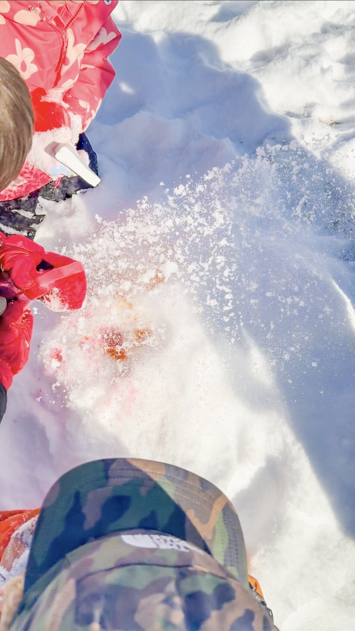 Children painting snow at House of Parker Preschool in Gorham Maine where we believe that play isn’t just something children do—it’s how they learn. Through play, children discover the world around them, express their creativity, build relationships, and develop the foundational skills they’ll carry with them for life.
