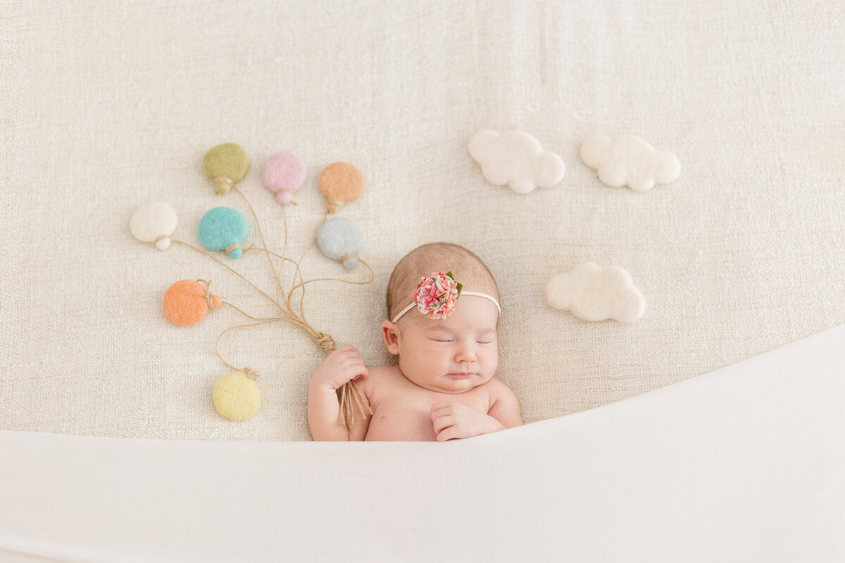 Newborn baby girl  sleeping
