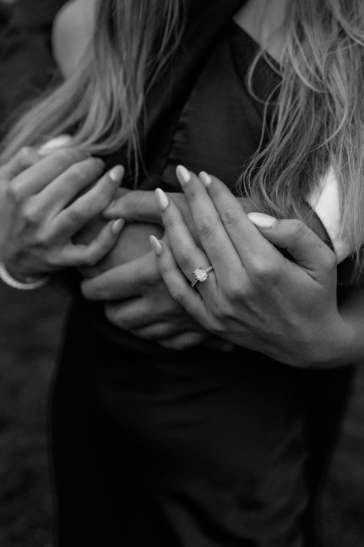 High-end engagement photography with cinematic tones and story-driven posing.