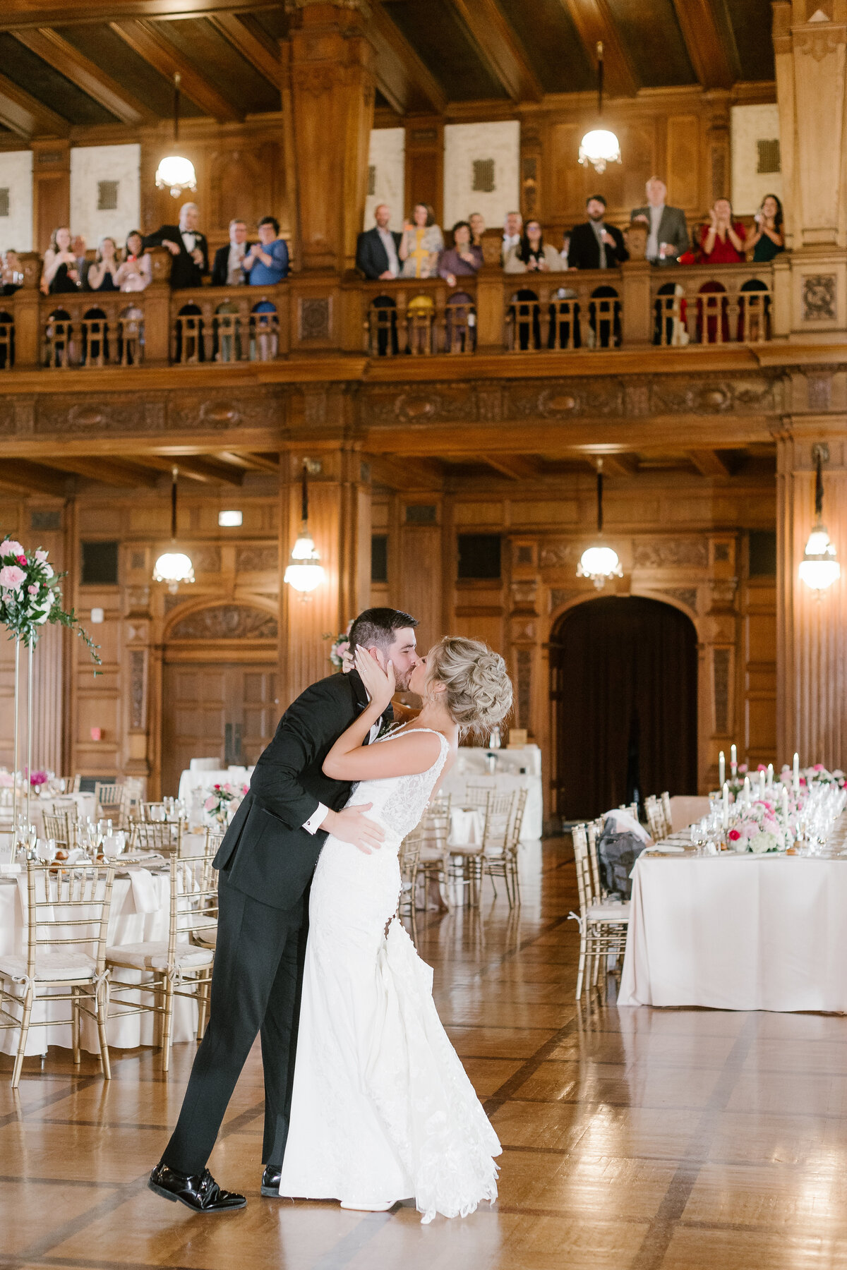 Bride and Groom kissing