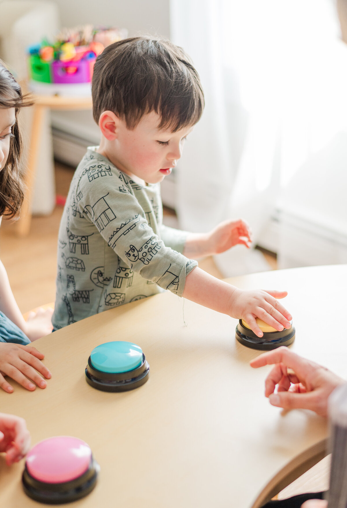 Student engaging in enrichment activity at House of Parker Preschool Gorham Maine