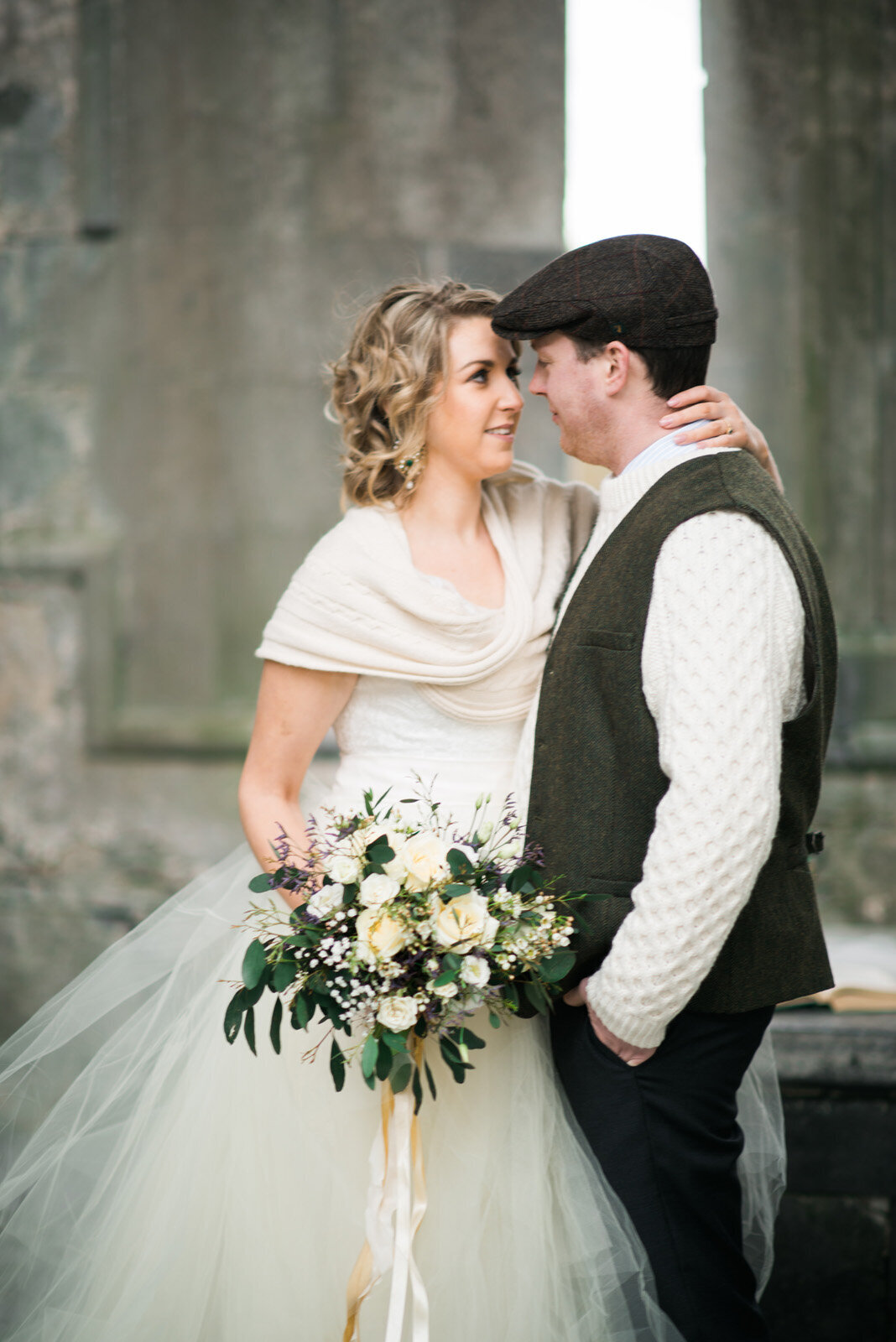 Kate-Murtaugh-Events-Ireland-international-destination-wedding-planner-Irish-altar-stone-castle-first-look