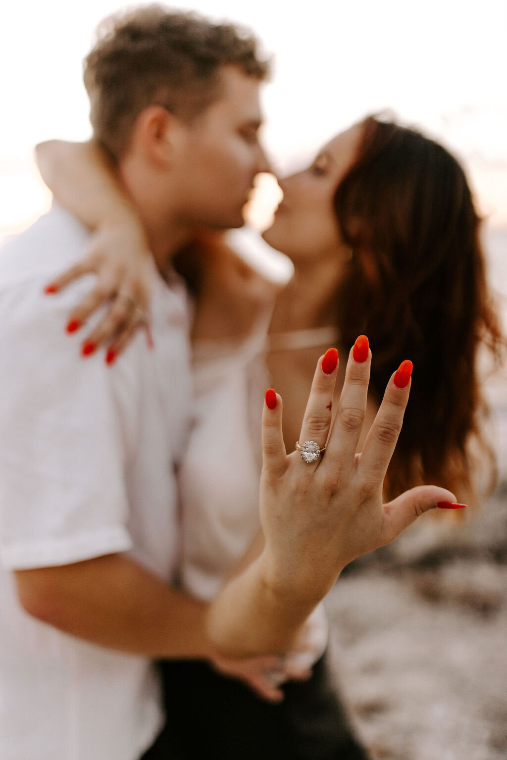 Tampa Florida Beach Proposal Photoshoot
