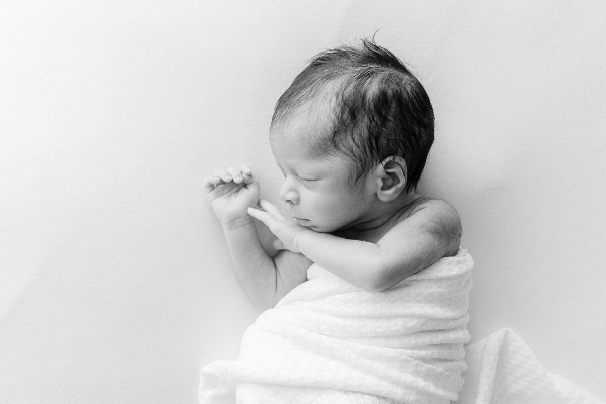 a newborn baby sleeping