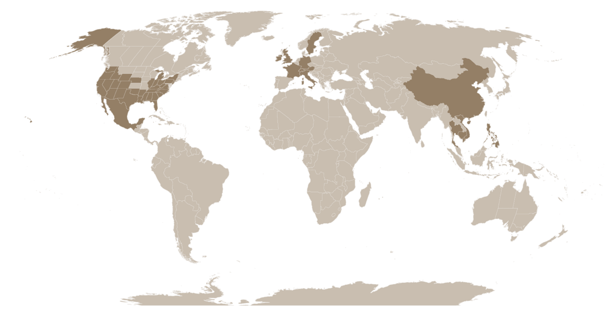 beige world map