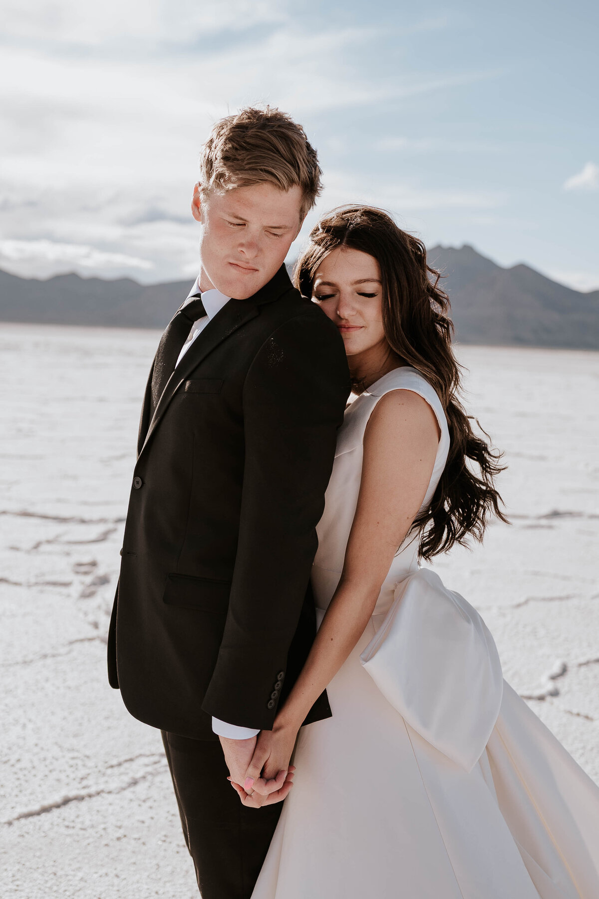 Couples bride and groom photo during private destination wedding
