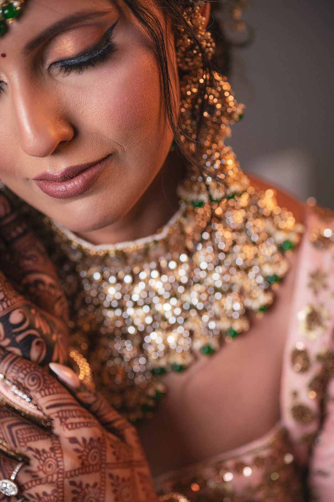 stunning indian wedding bridal portraits