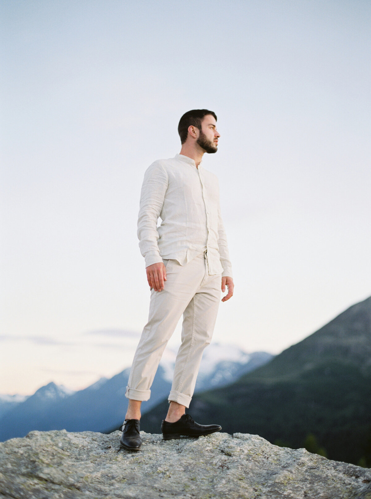 Couples photography session outdoors in Moosalp, Valais, Switzerland - 2