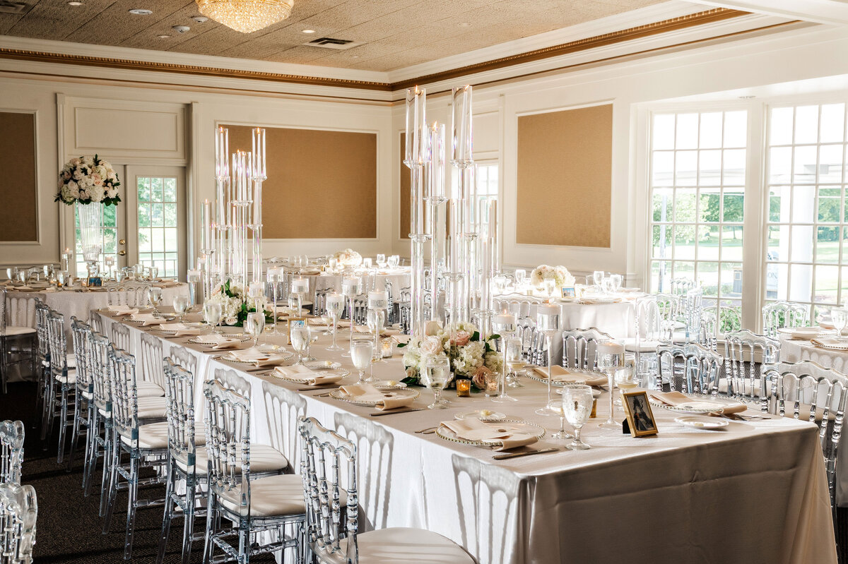 wedding reception setup at The Grand Resort warren ohio