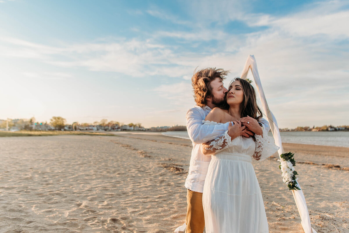 Wollaston Beach Elopement - married