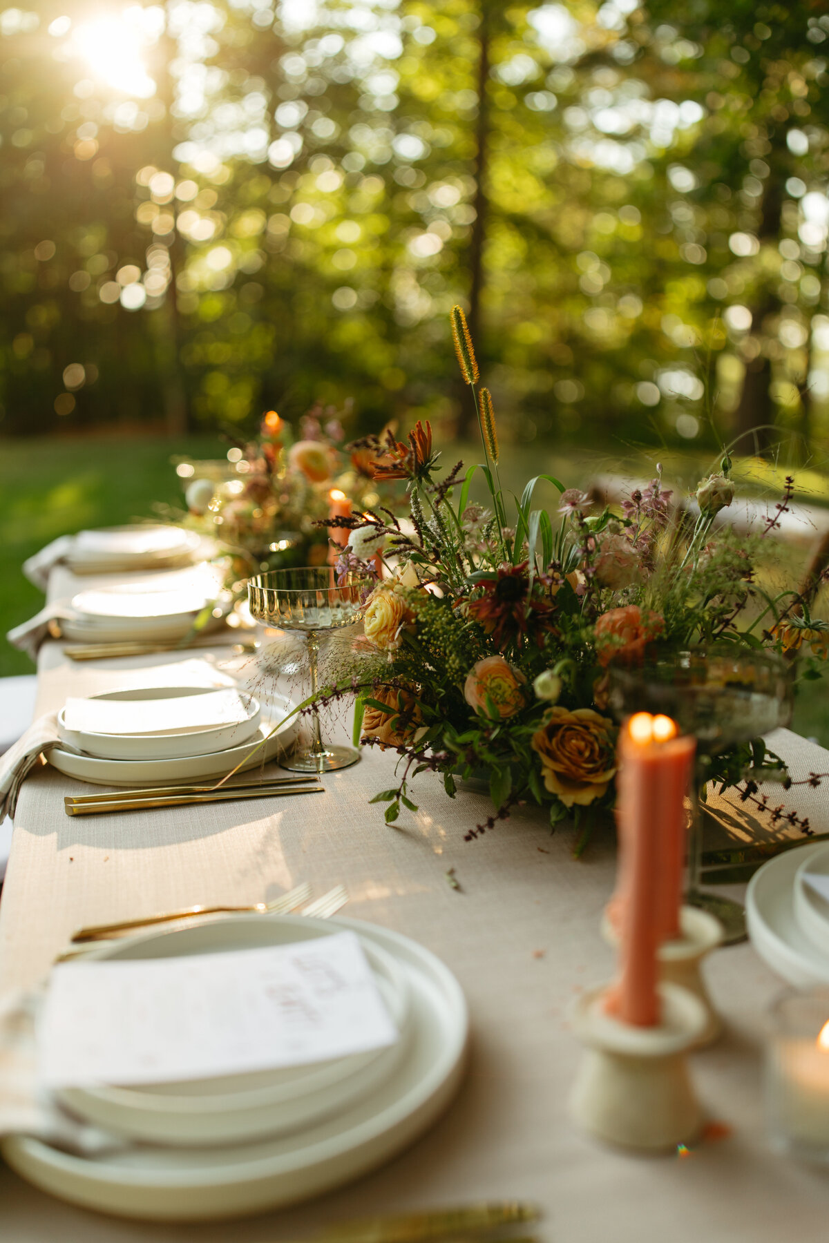 Sibley Events and Design al-fresco summer tablescape