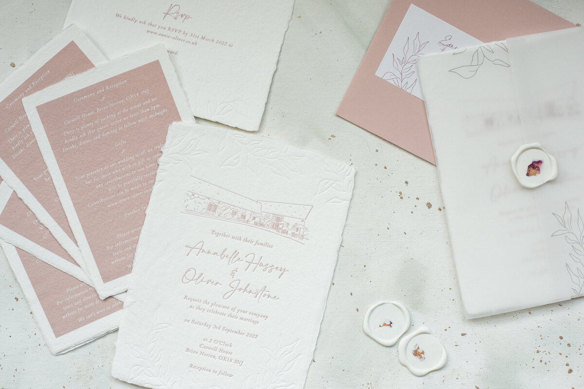 white-olive-design-studio-bespoke-wedding-invitation-blush-letterpress-handmade-paper-torn-edge-confetti-wax-seal-2
